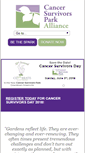 Mobile Screenshot of cancersurvivorspark.org