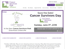 Tablet Screenshot of cancersurvivorspark.org